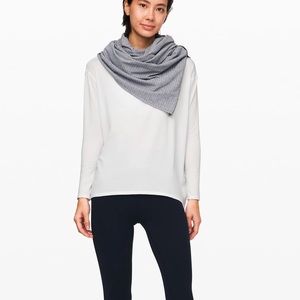 Lululemon vinyasa scarf heathered blue reversible